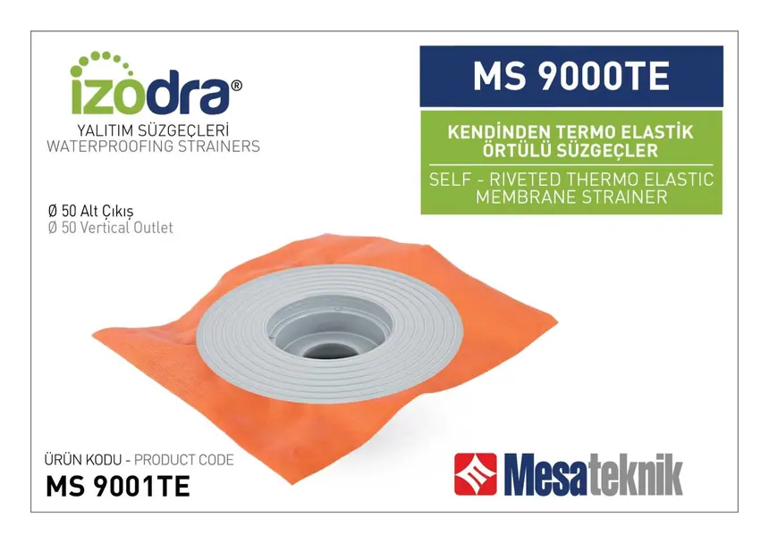 MS 9000TE Kendinden Perçinli Örtülü Süzgeçler