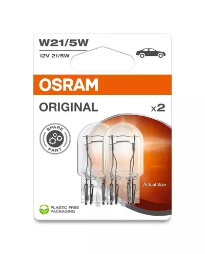 ORIGINAL - GLASS WEDGE BASE W21/5W