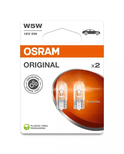 ORIGINAL - GLASS WEDGE BASE W5W